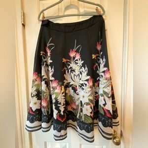 Floral Black Skirt from Soft Sourroundings